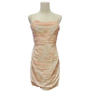 Never worn Sine pink cotton/silk slip mini dress, size 4